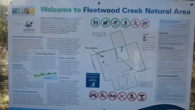 Fleetwood Creek Lookout Sign