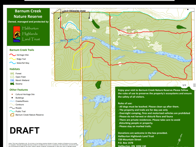Barnum Creek Trail Map min